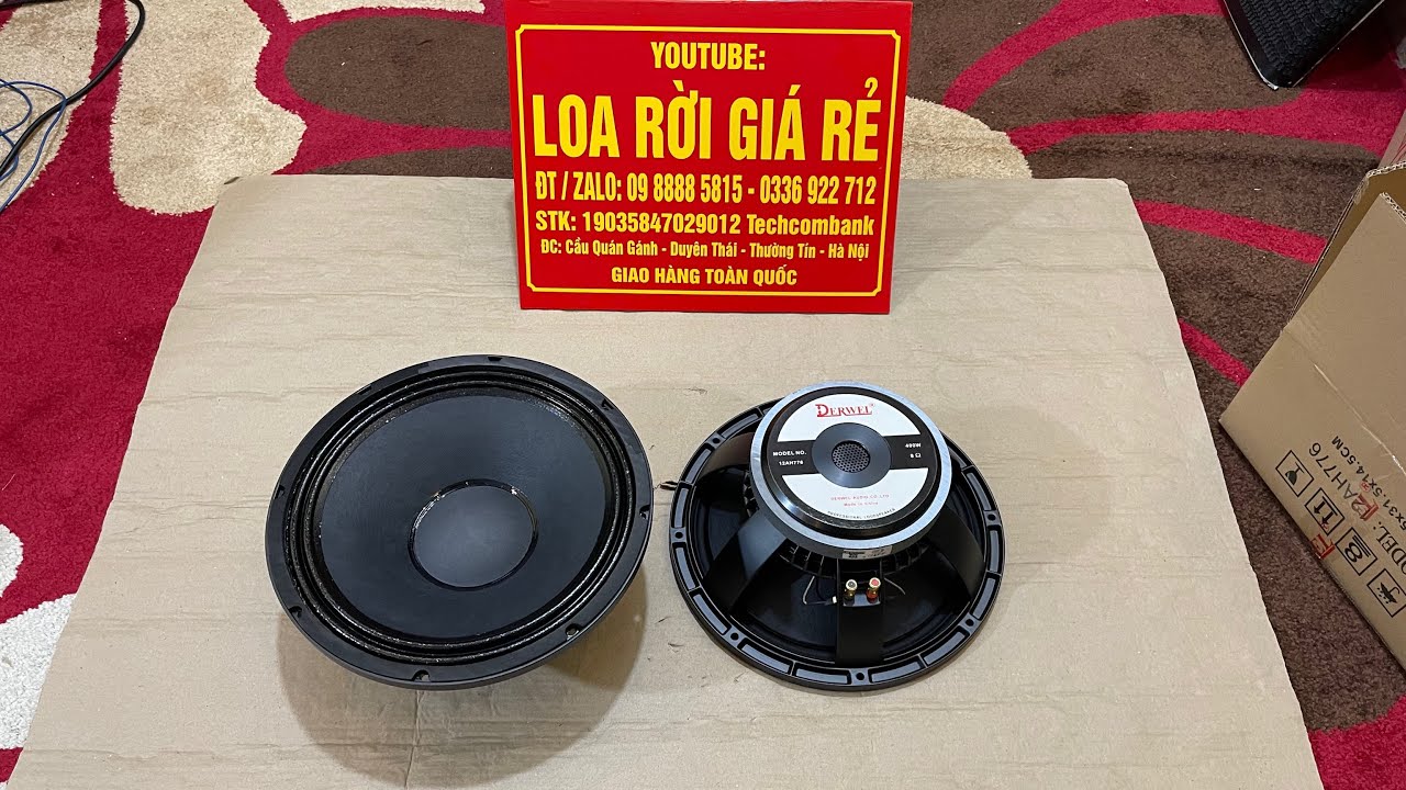 Loa Bass 30 Derwel | Model 12AH776 | Từ 170 coil 76 | Mẫu Mới | Gi&aacute; 1650k/1đ bao ship, Lh 0988885815