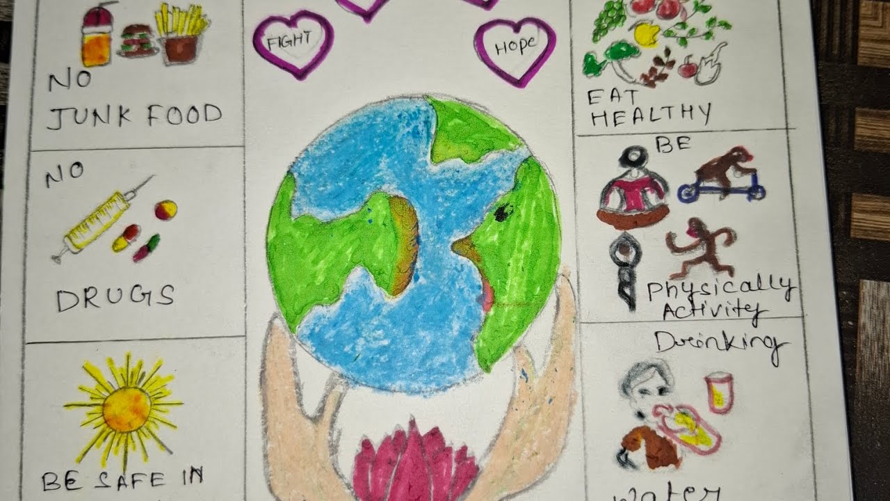 World 🌎 Cancer Day Drawing 