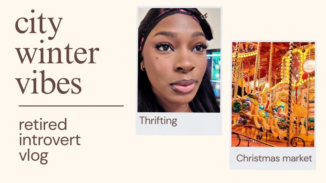 city winter vibes vlog: christmas market, thrifting, & concert