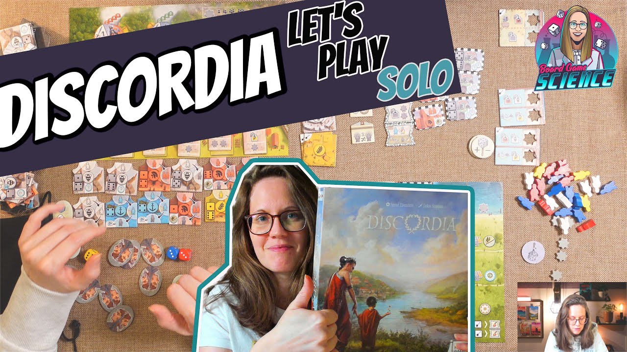 DISCORDIA Let's play solo [Brettspiel Überblick ⭐️ Board Game ⭐️ ]