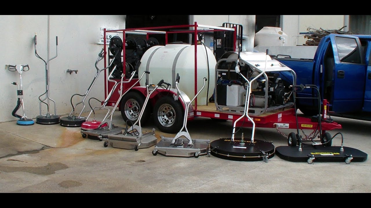 8 Different Pressure Washer Surface Cleaners Demonstrated by Dan Swede 616-250-4039