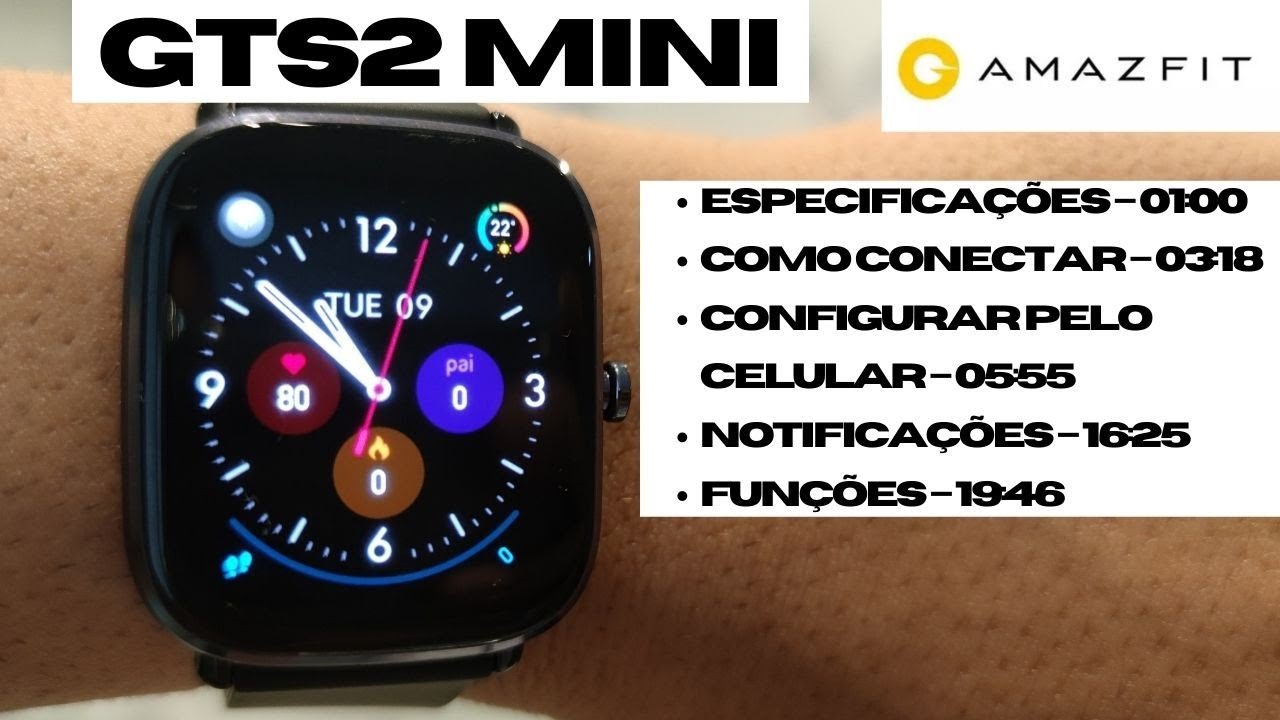 Review e Tutorial completo Amazfit GTS 2 MINI - Configurações e funções do relógio da Xiaomi