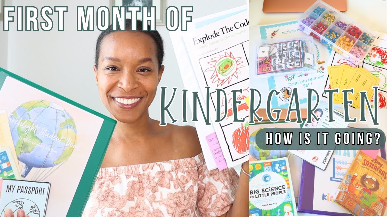 FIRST MONTH OF HOMESCHOOL KINDERGARTEN | ADJUSTING CURRICULUM