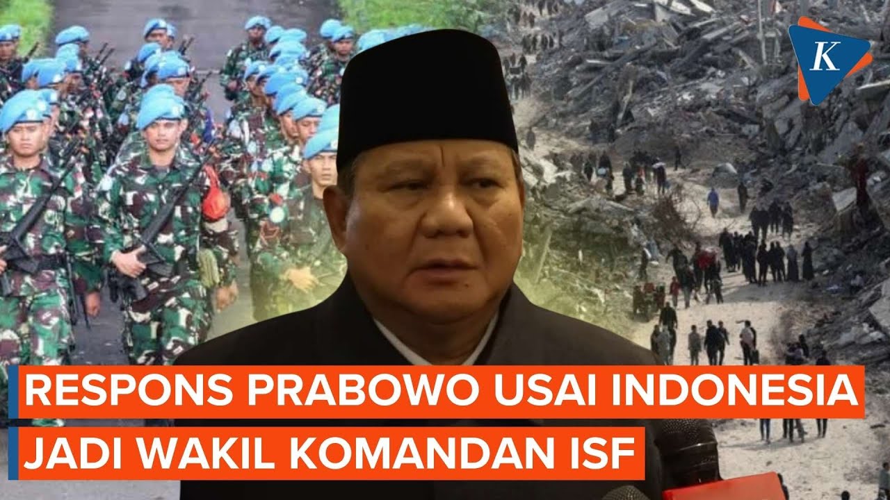 [FULL] Prabowo Bicara soal Gaza, Ditanya Strategi Jadi Wakil Komandan ISF