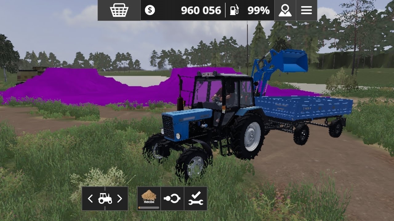 farming simulator 20 совхоз рассвет возим песок на беларусе