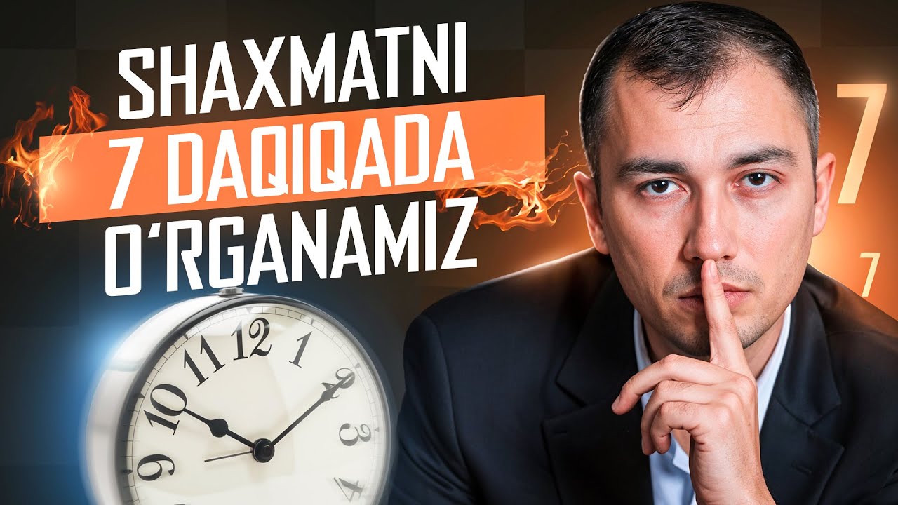 SHAXMATNI 7 DAQIQADA BOBUR SATTAROV BILAN O'RGANING | UZCHESS