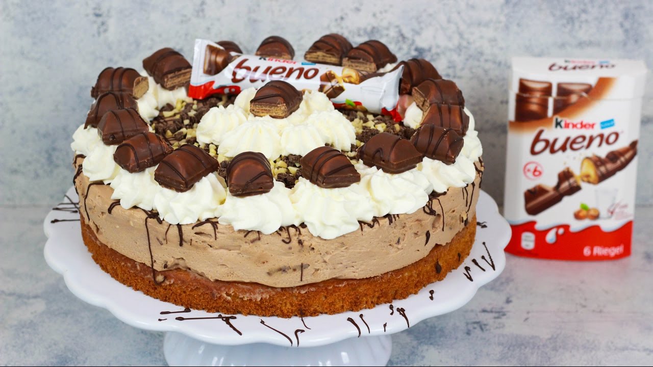 Kinder Bueno Torte - Haselnusstorte