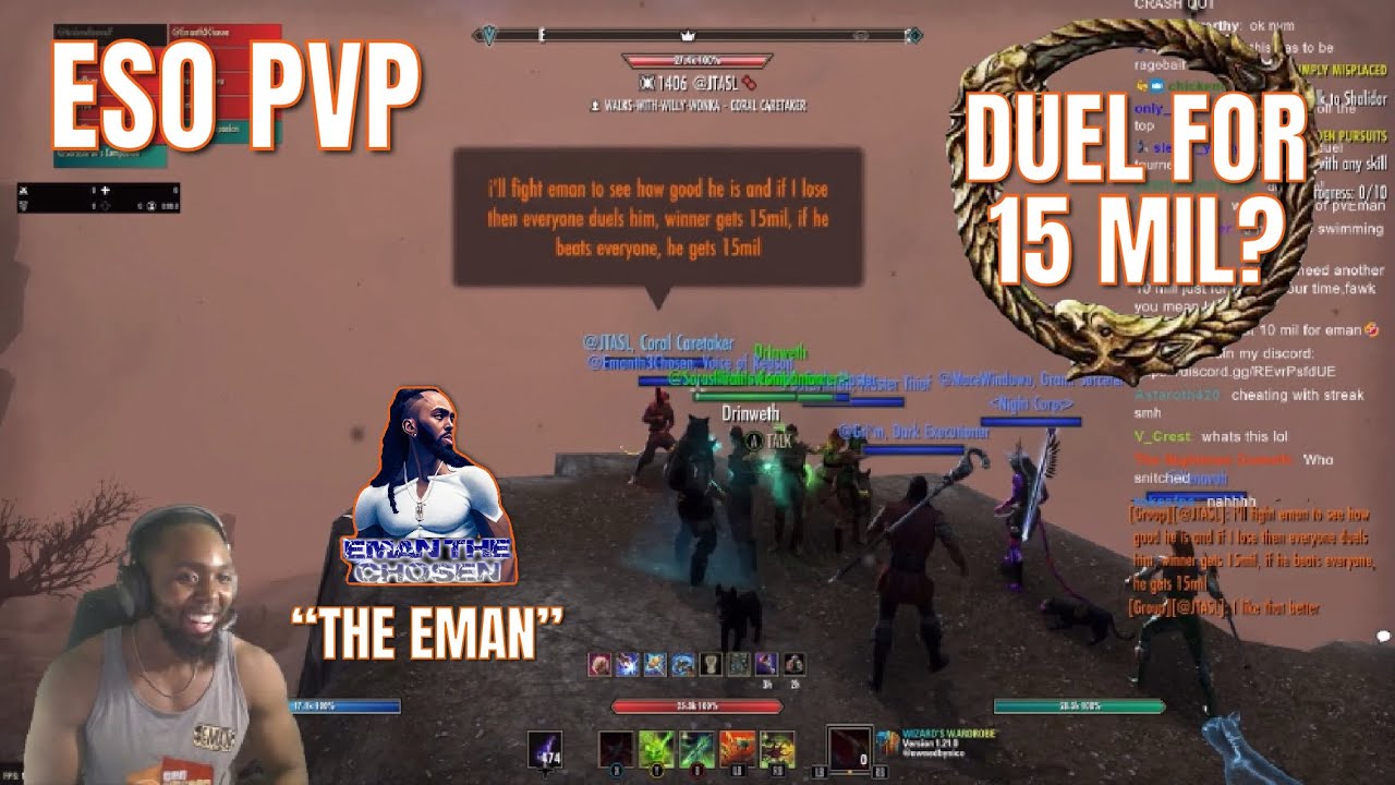 ESO PVP: Я СРАЖАЛСЯ ЗА 15 МИЛЛИОНОВ ЗОЛОТА, И ВОТ ЧТО СЛУЧИЛОСЬ!!