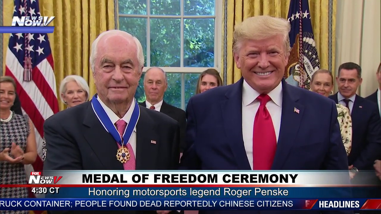 TEAM PENSKE: President Trump Honors Roger Penske - Medal of Freedom