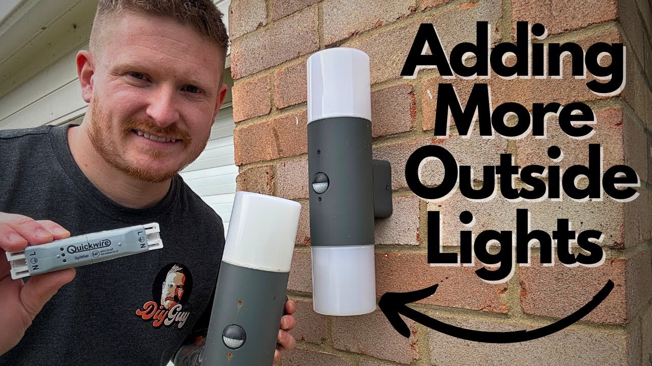 How i Add More Outside Lights Using a QuickWire Splitter - So Easy!