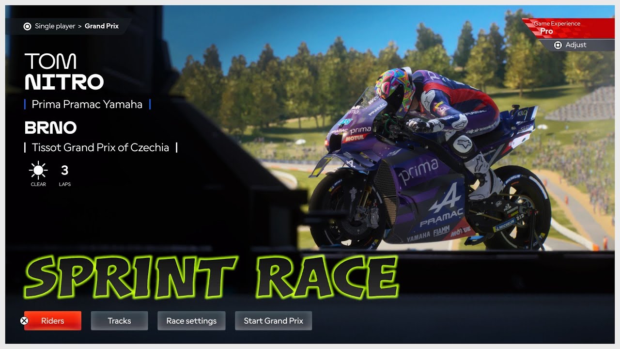 MotoGP25 - sprint race Brno (+music)
