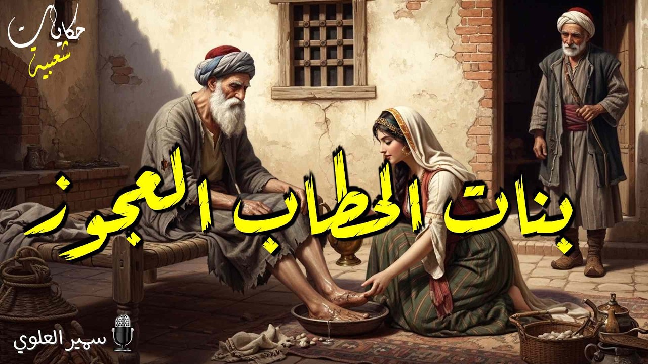 بنات الحطاب العجوز و المتسول الغريب، قصة مثيرة مشوقة و معبرة ..أغمض عينيك و استمع. 