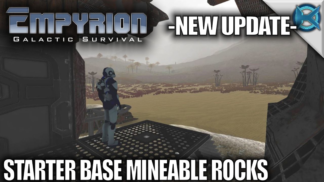 Empyrion Galactic Survival | Starter Base Mineable Rocks | Let's Play Gameplay | Alpha 6 S11E09