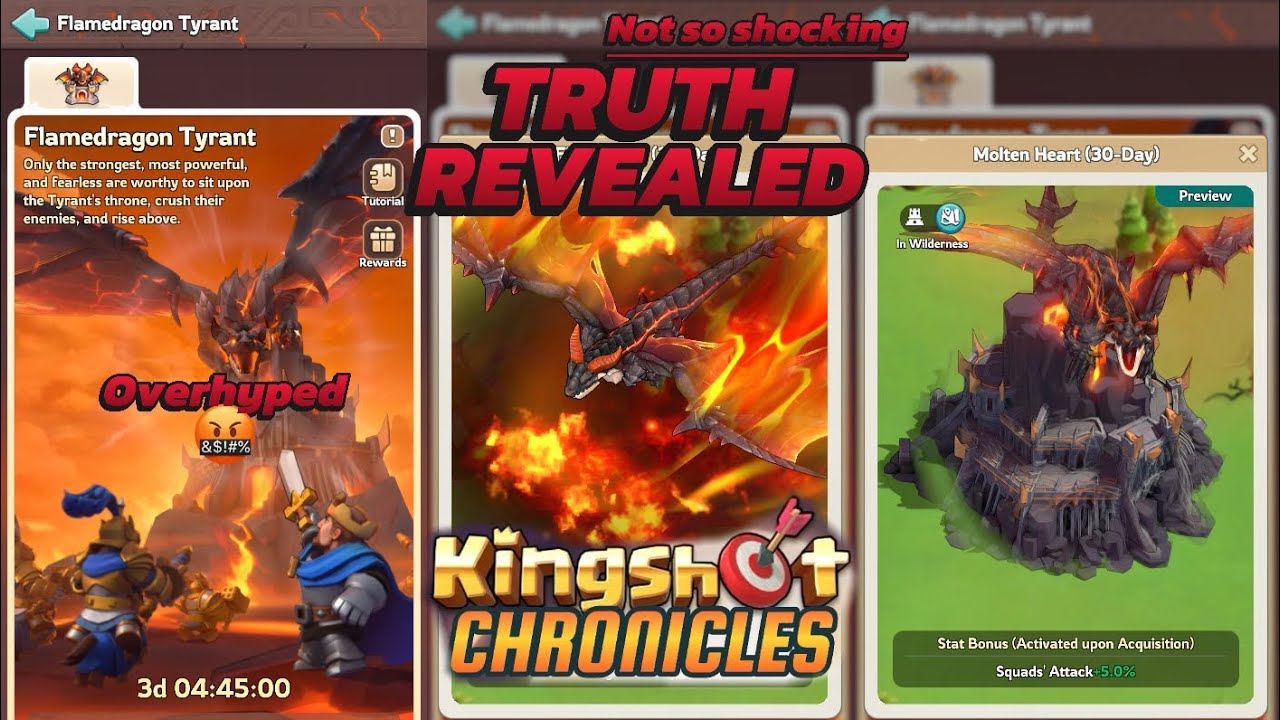 🐉🔥 New Kingshot Flamedragon Tyrant Event — Expectations LOW 🤬🐲 #kingshotgames #kingshotgameplay 