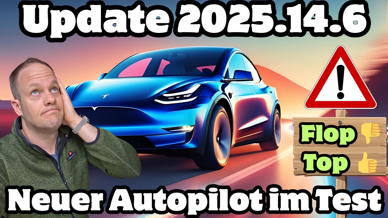 🤯 schlechteste Autopilot Fahrt aller Zeiten: Tesla Software Update 2025.14.6; i werd narrisch