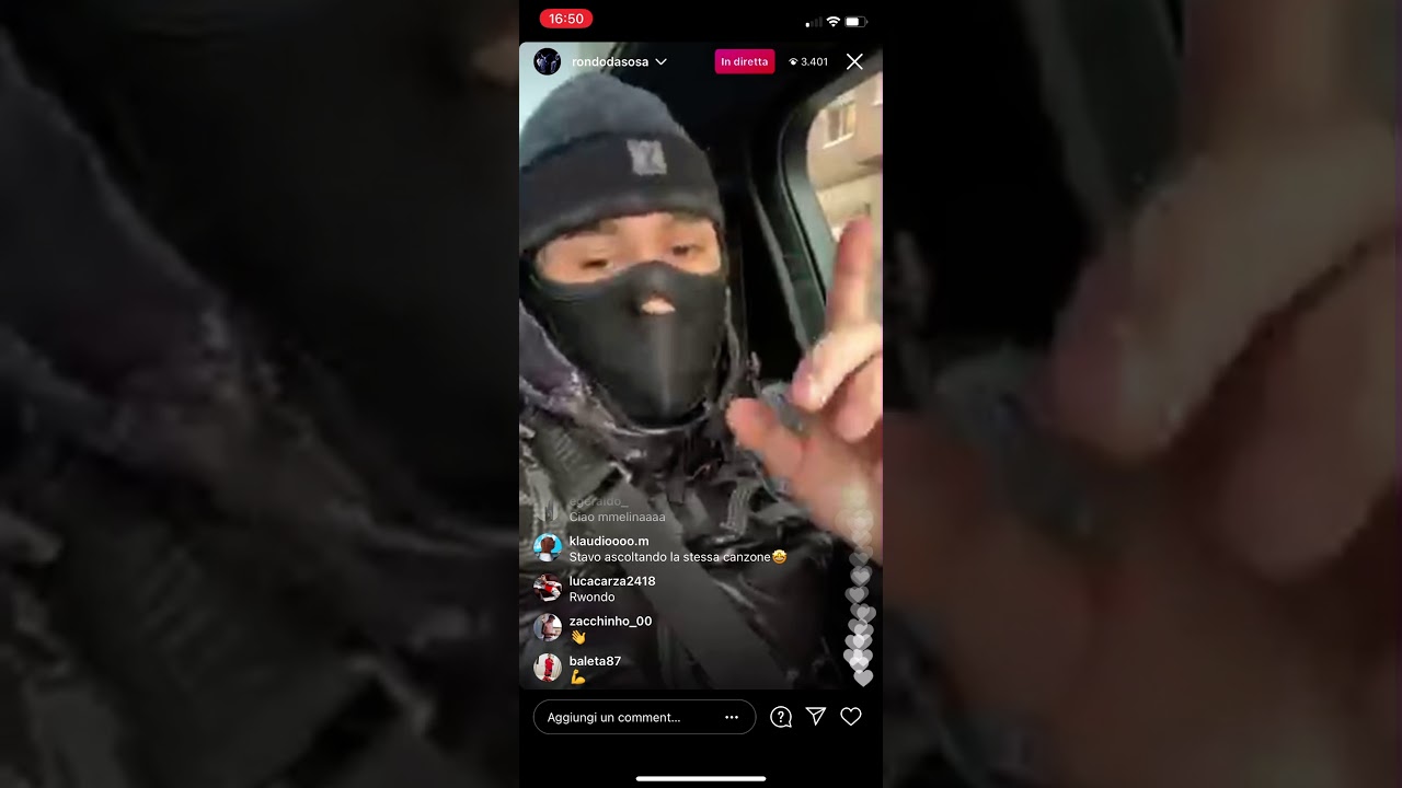 Rondodasosa piange in diretta?