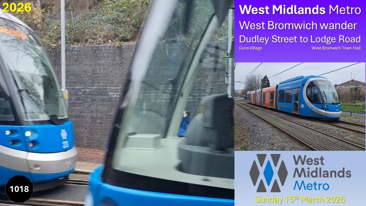 1018 - West Midlands Metro: West Bromwich on Sunday 15th March 2026 - total confusion for customers!