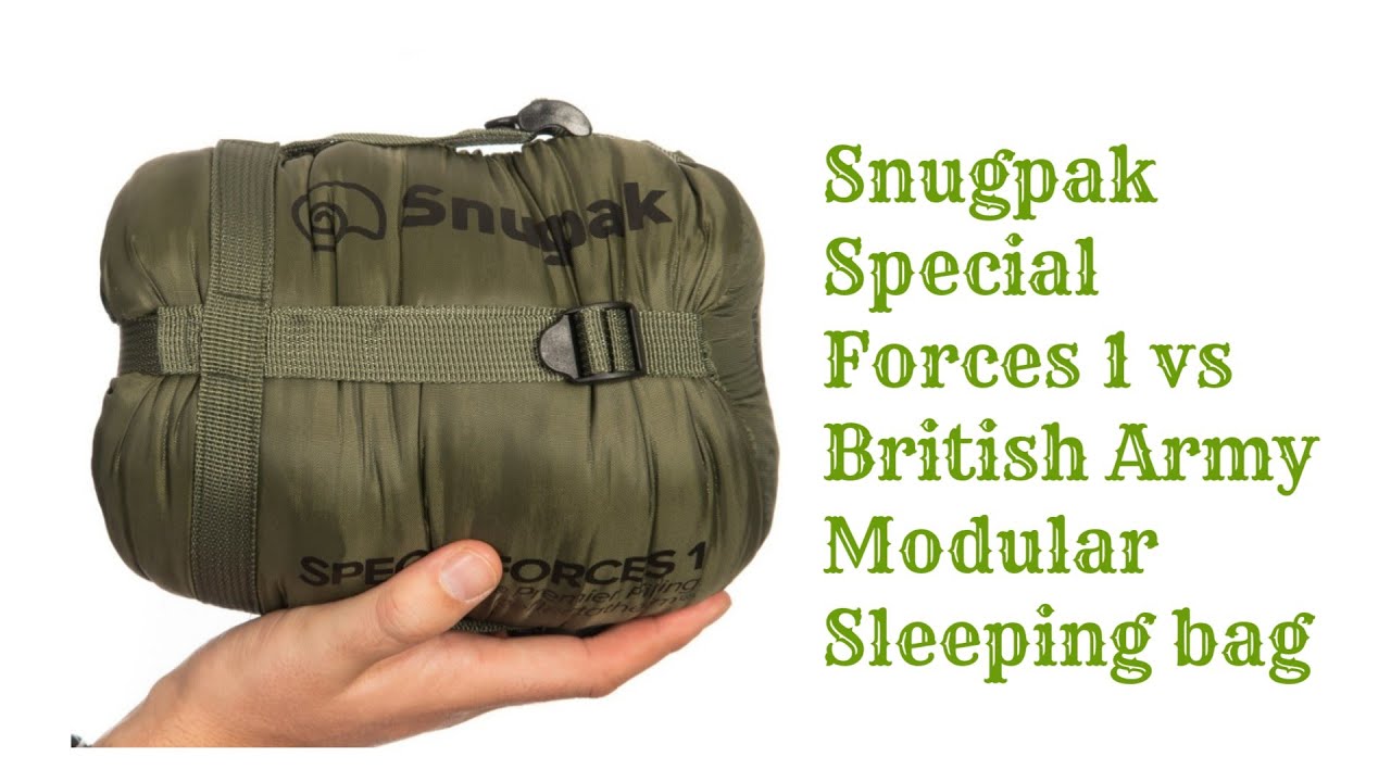 Спальный мешок Snugpak Special Forces 1 против спального мешка британской армии.
