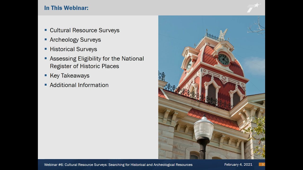 Cultural Resource Surveys: Searching for Historical and Archeological Resources