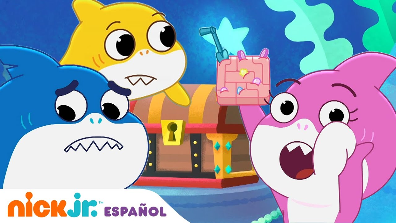 Baby Shark, el Gran Show | ¡La familia Shark encontró un TESORO! | Nick Jr. en Español