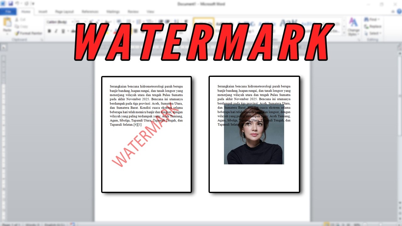 Cara Membuat Watermark di Word: Tulisan & Gambar (Lengkap & Mudah)