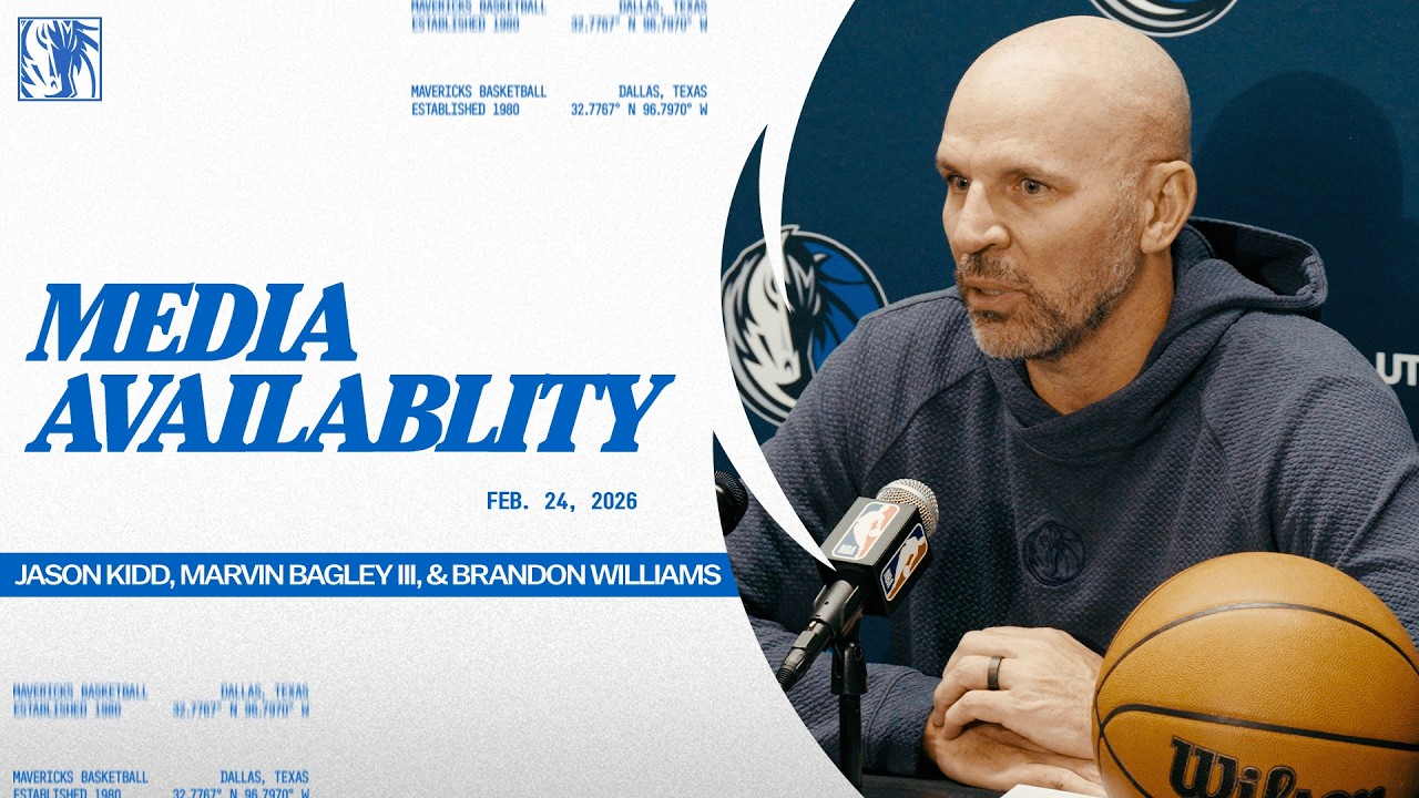 Jason Kidd, Marvin Bagley III, & Brandon Williams | Post-Game Media Availability @ BKN | 2/24/26