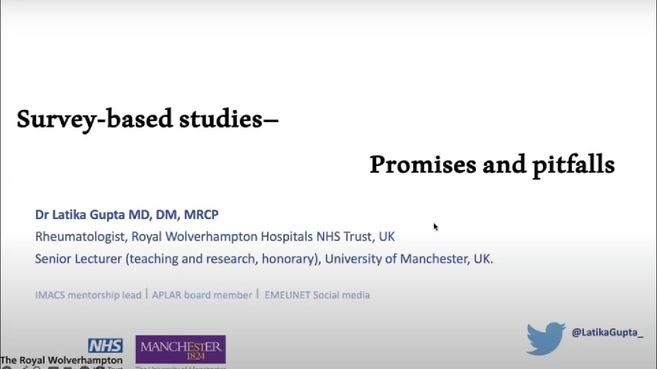 YES Asia Oceania Research Collaborative - Survey Based Studies - Promises & pitfalls