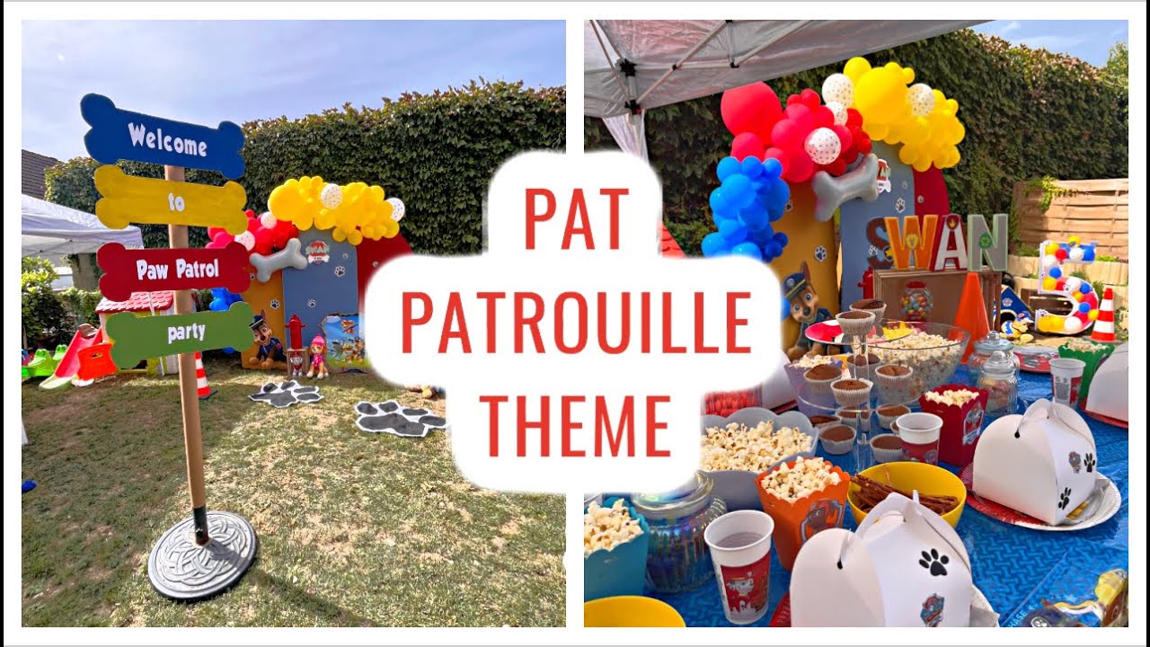 | DECORATION EVENEMENTIELLE | THEME PAT PATROUILLE PREPARATIFS