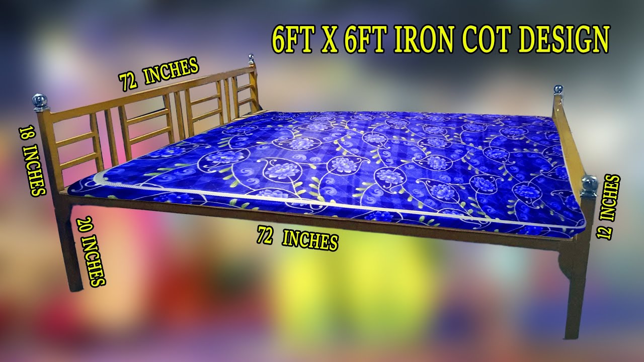 How to make 6ft x 6ft Iron Cot / Design with Zinc Square Pipes / #ironcot #iron #ayuksha