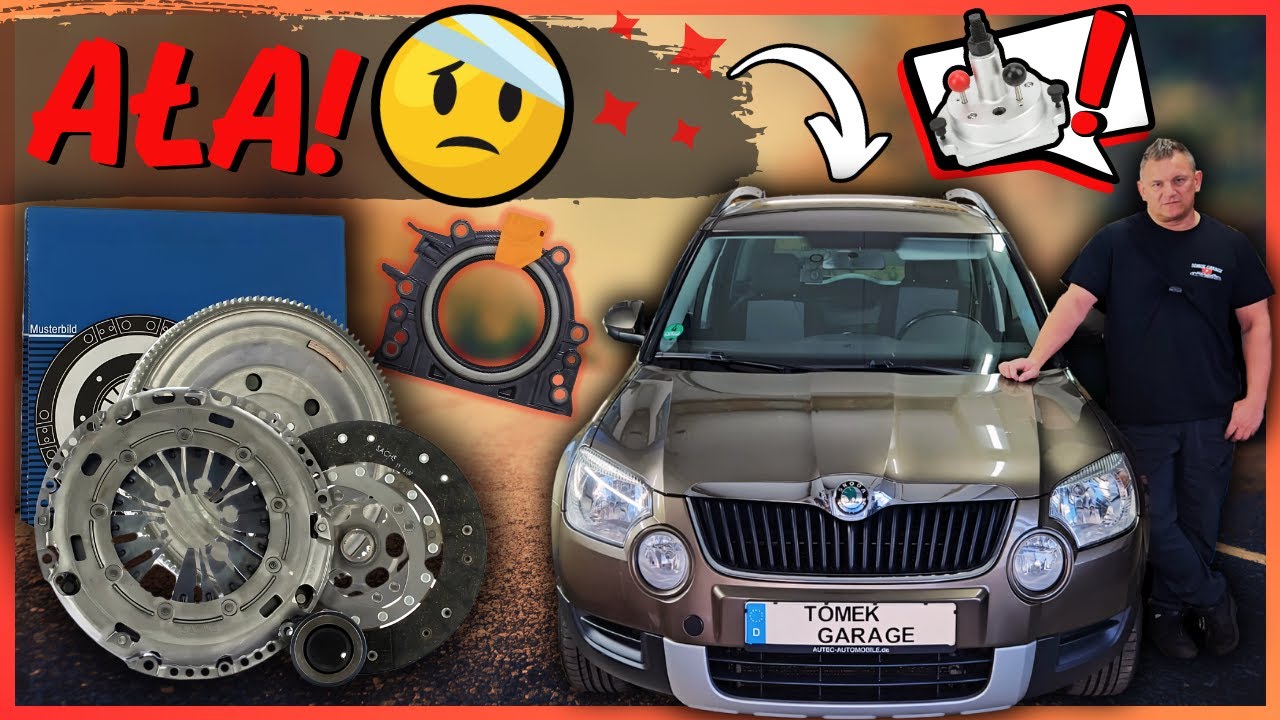 AŁA!🤕 KOŁO DWUMASOWE / USZCZELNIACZ WAŁU KORBOWEGO | Skoda Yeti 2.0 TDI 110PS | 5-cio biegowy manual