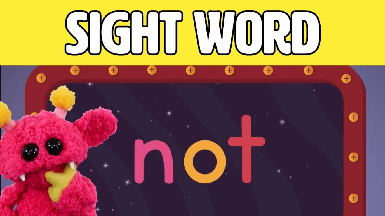 NOT - Let's Learn the Sight Word NOT with Hubble the Alien! | Nimalz Kidz! Songs and Fun!