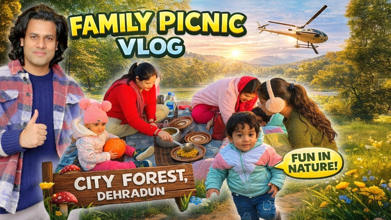 Bachchon Ke Saath Full Masti 😍 | Family Picnic Dehradun, #dailyvlog ,#travel ,#dehradun 