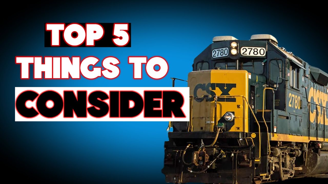 TOP 5 THINGS to Consider BEFORE Working For The Railroad