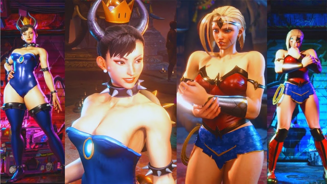 Chun Li (Bowsette) Vs Cammy (WonderWoman)- Mesmerizing I Bought Street Fighter 6 To watch CPU Vs CPU