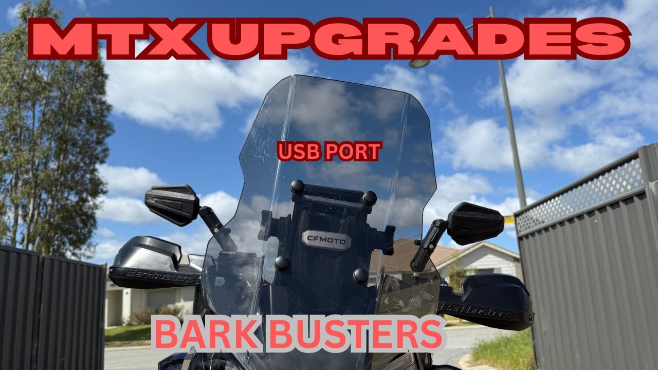 «Необходимые модификации для CFMOTO 800 MTX – дополнительный USB-разъем + Barkbusters»