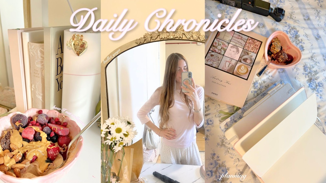 Daily Chronicles 🌳⛲️🩰 | slow mornings, ballet yoga, new food, shopping, etc. ♡