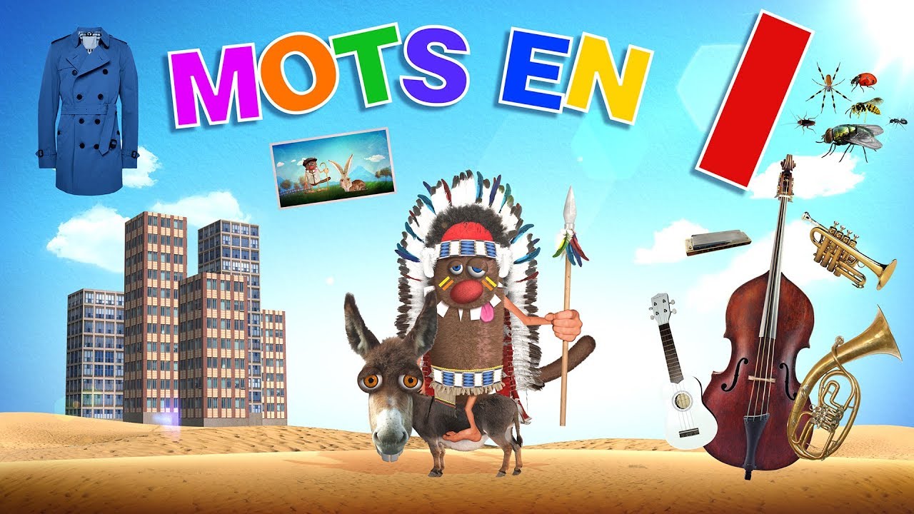 Foufou - Mots commençant par I pour les enfants (Learn words starting with I for kids) 4k
