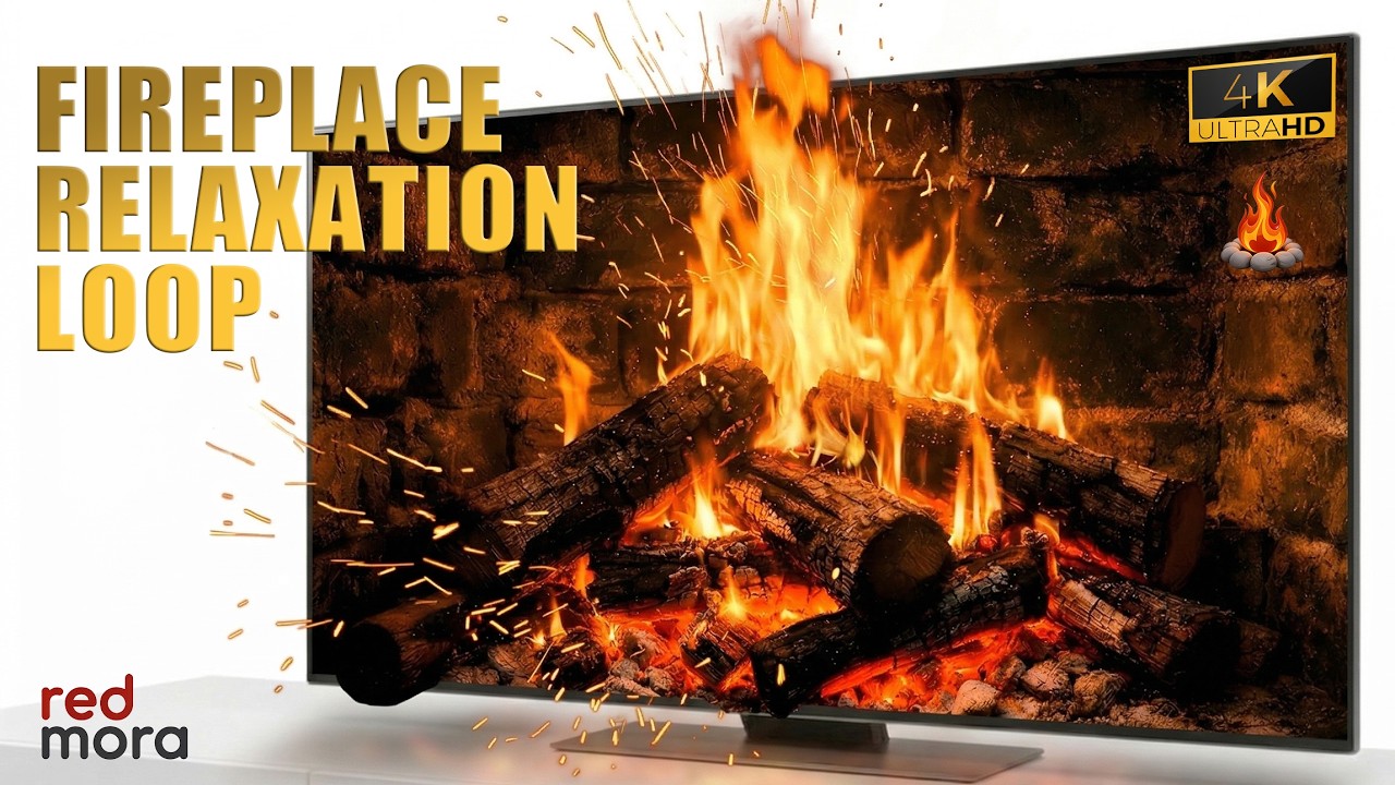 🔥 The Best Burning Fireplace: Cozy Crackling Logs and Soothing Glow for Sleep and Relaxation 4K UHD