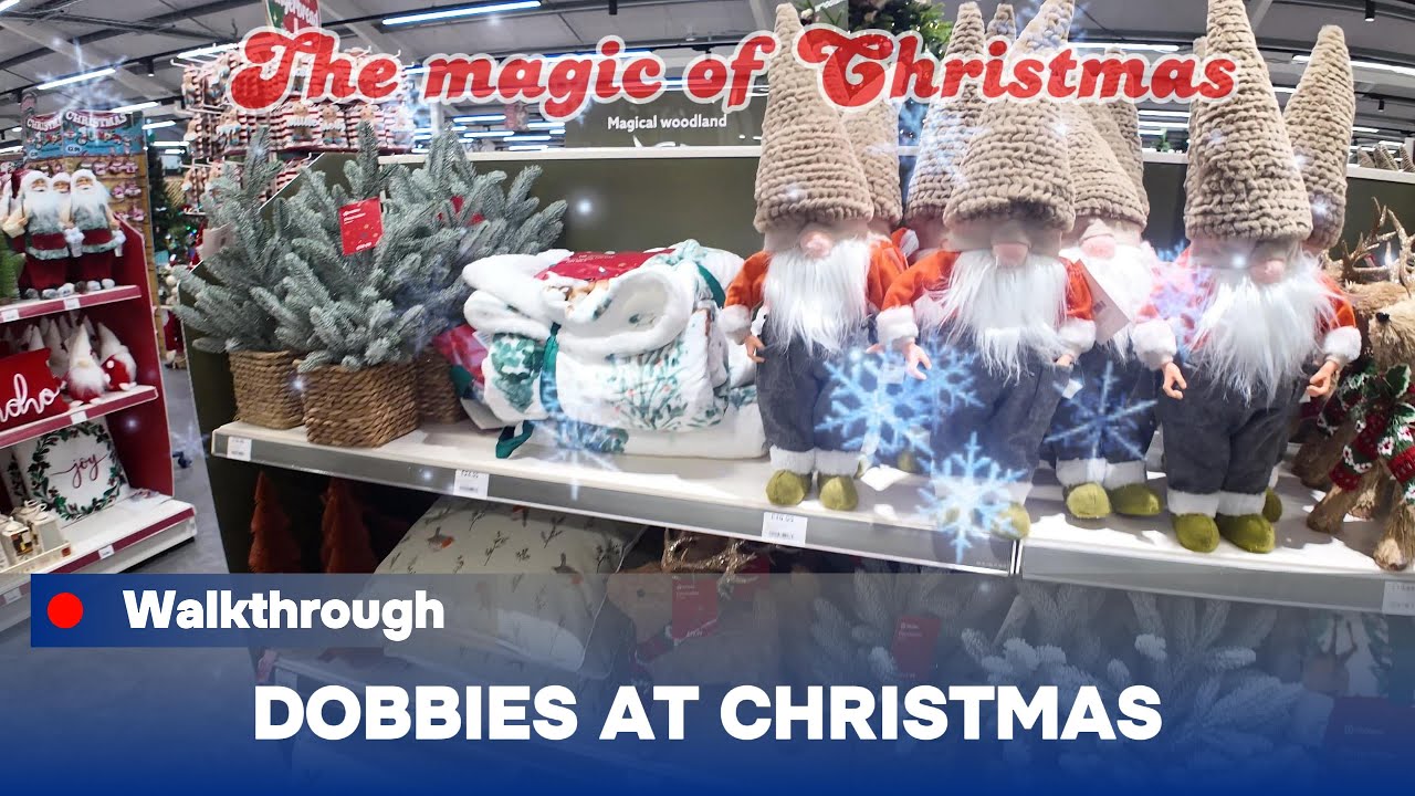 Dobbies Garden Centre in Tewkesbury, Christmas walkthrough 2024  | Festive Displays & Holiday Magic!