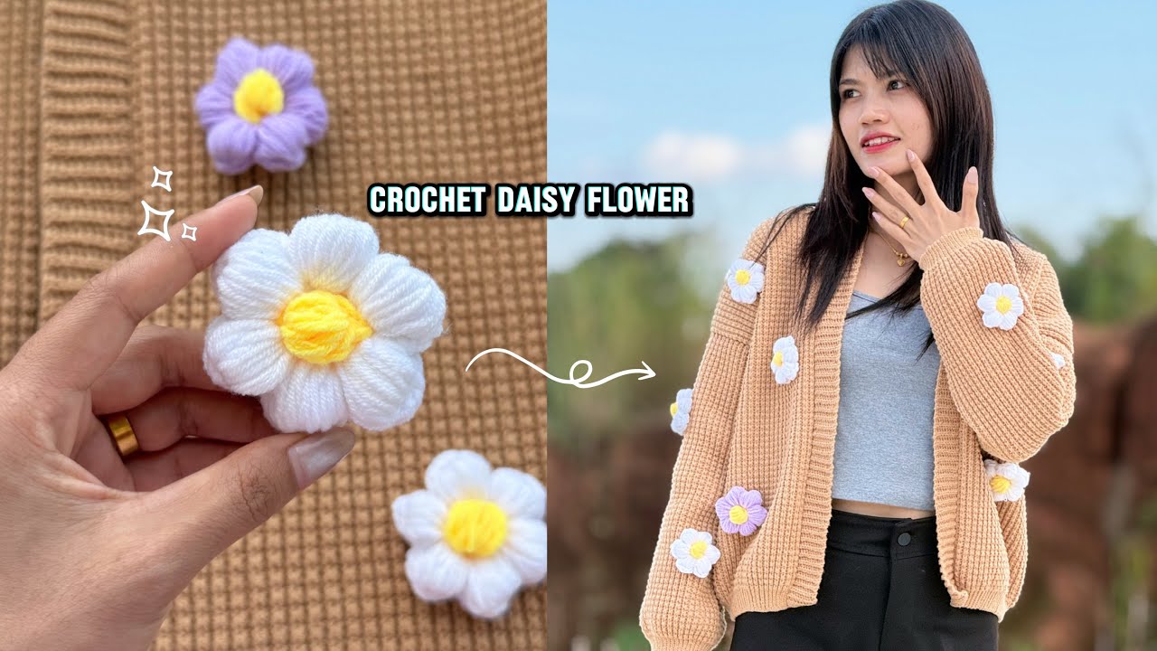 How to crochet Daisy flower 🌼 