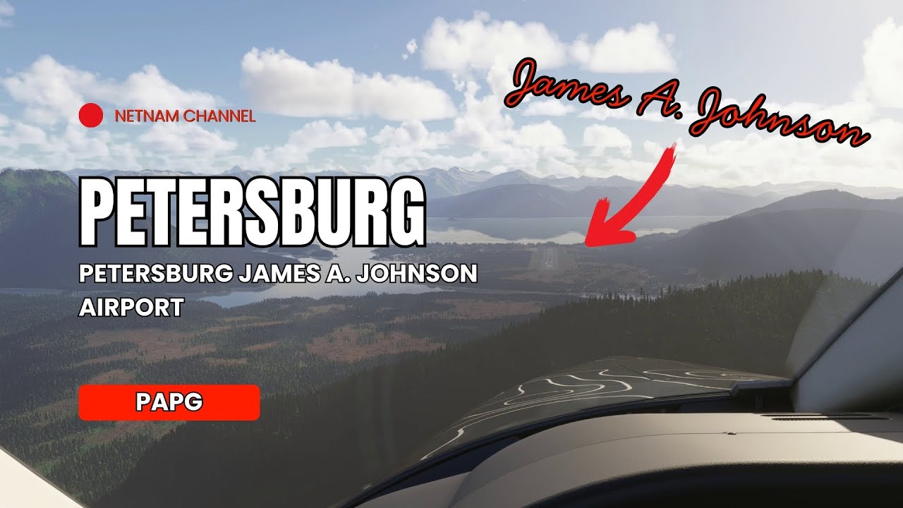 Landing in Petersburg Alaska | Petersburg James A. Johnson Airport (PAPG) #flightvideo #fs2024