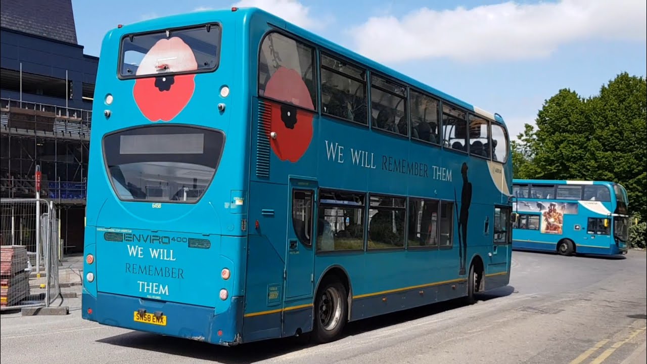 Full Ride: Bus Route 310 Hertford - Waltham Cross. Arriva Enviro400 6458 (SN58 ENX)