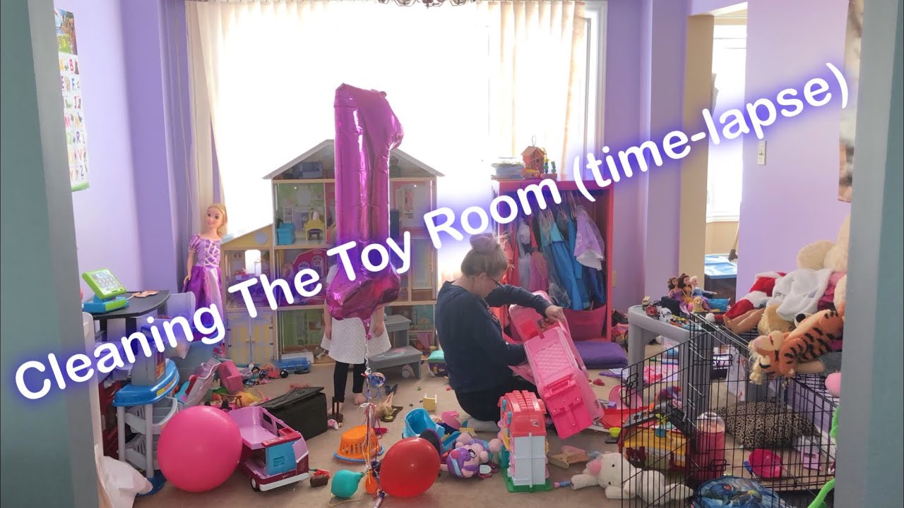 Cleaning The Toy Room (time-lapse) | clean with me | organizing