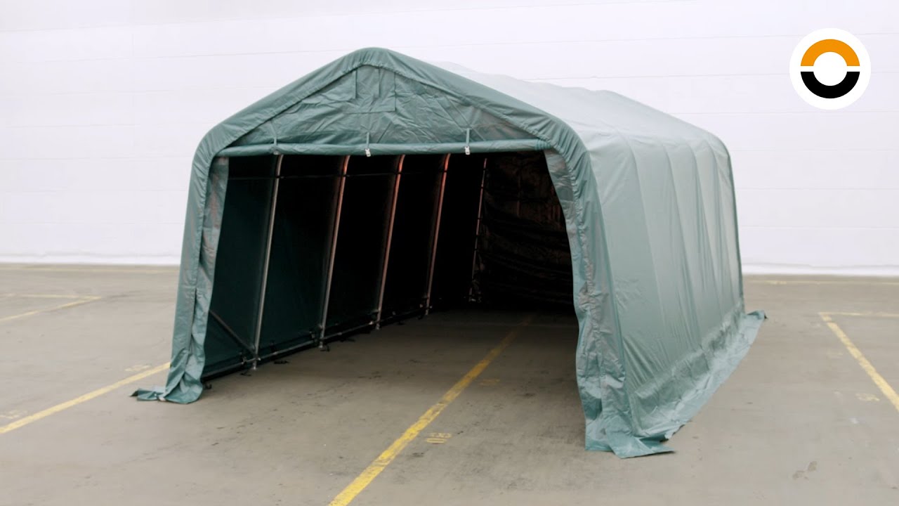 Zeltgarage 3,3x6m - Aufbauanleitung (PVC, Professional) | TOOLPORT