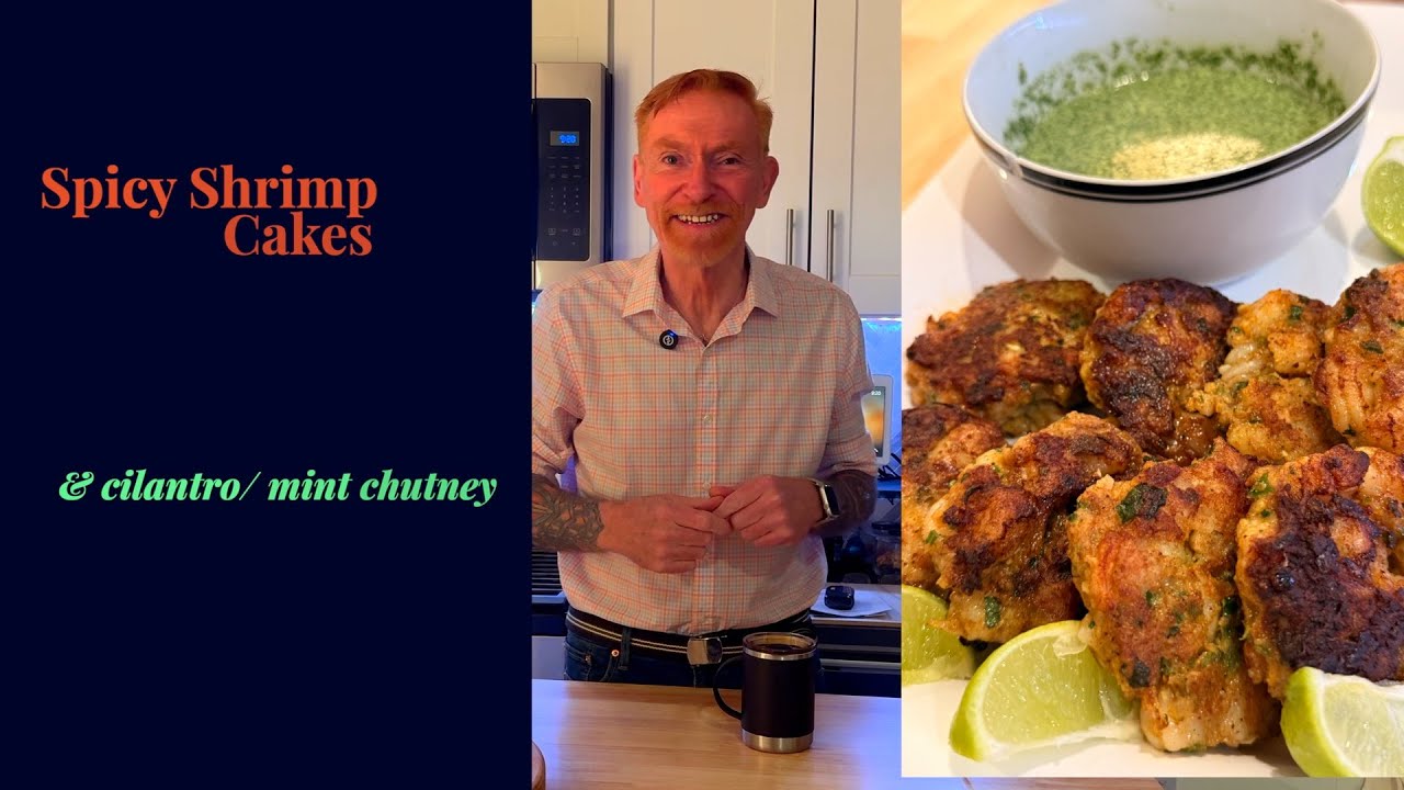 Spicy Shrimp Cakes with Cilantro–Mint Chutney | Easy & Irresistible!
