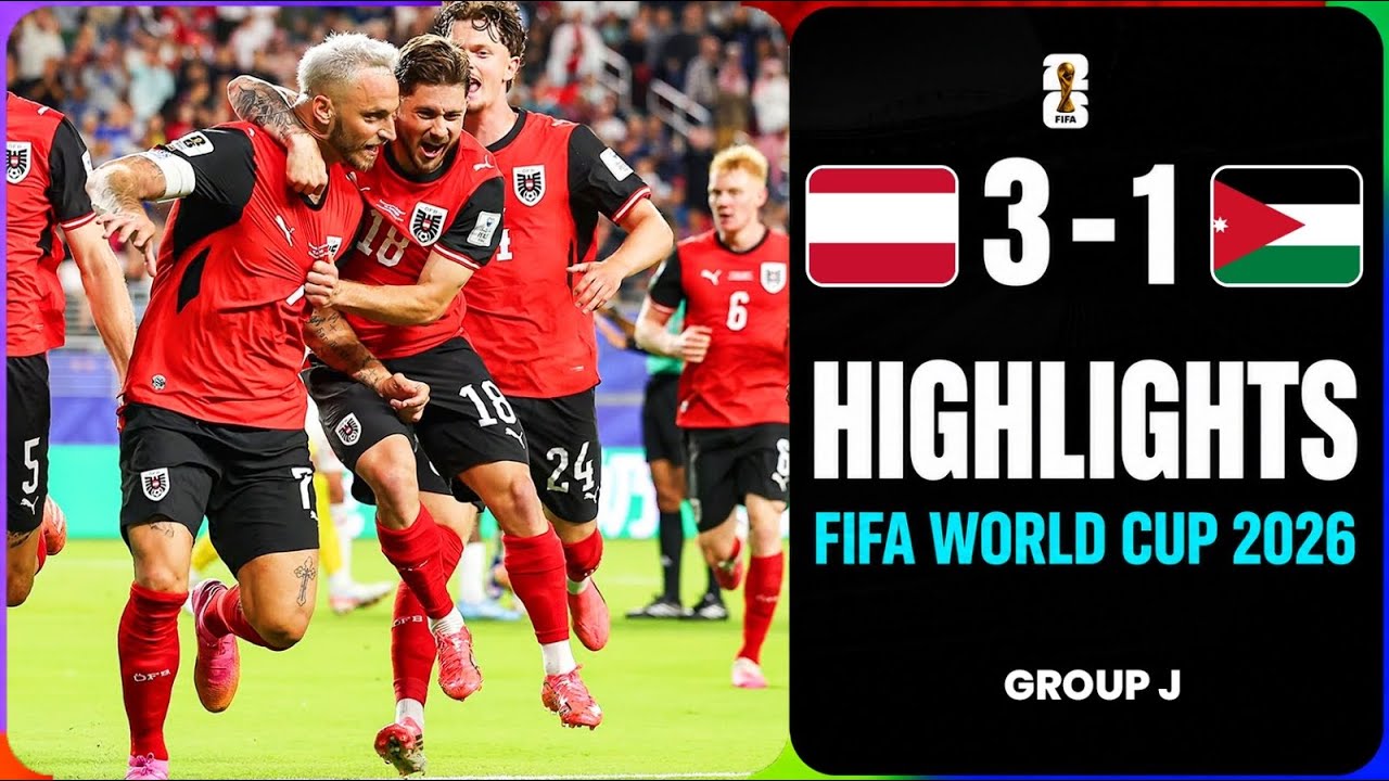 Highlights | Austria 3-1 Jordan | FIFA World Cup 2026 From The Stands. 