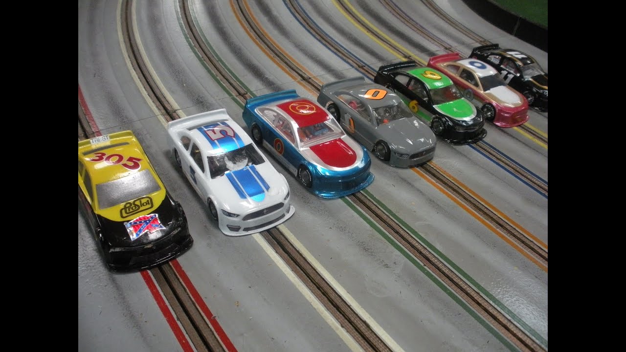 Lexan Stock Car Oval Slot Car Race