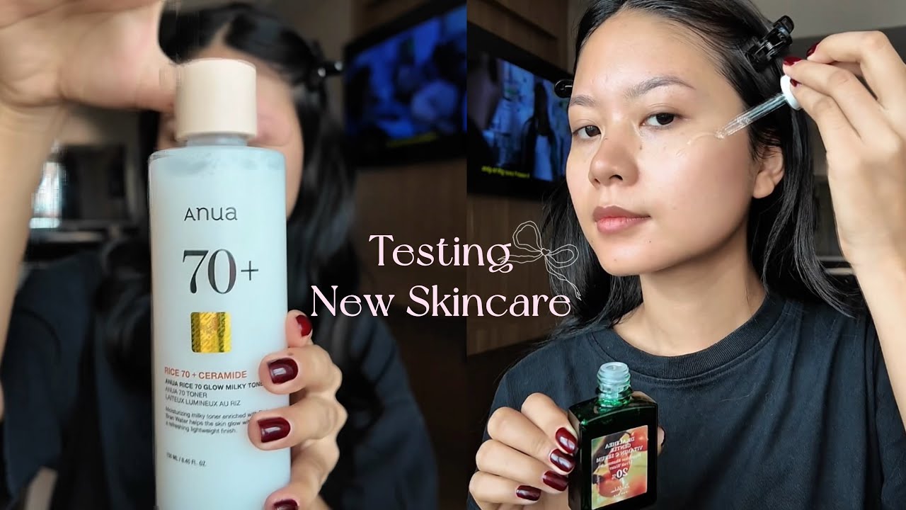 TESTING NEW SKINCARE PRODUCTS🌷#anua #dralthea #centella 