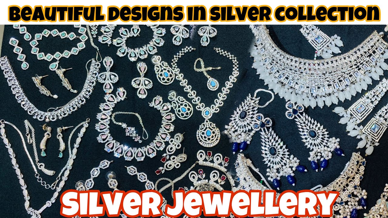 Silver colour jewellery collection || artificial silver sets || bridal silver set || BANI Thani