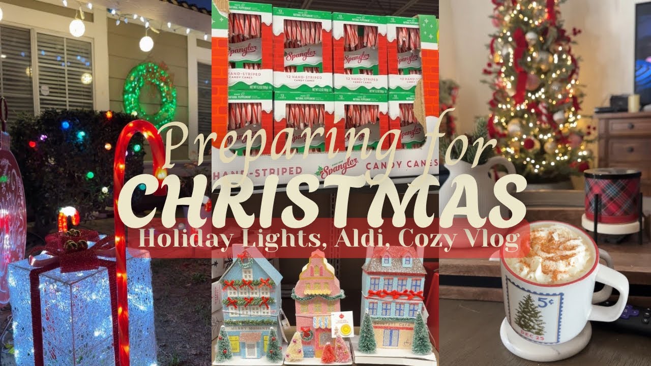 ГОТОВИМСЯ К РОЖДЕСТВУ🎄☕️ Рождественские огни, уютный зимний вечер, поездка в Aldi #рождественское...